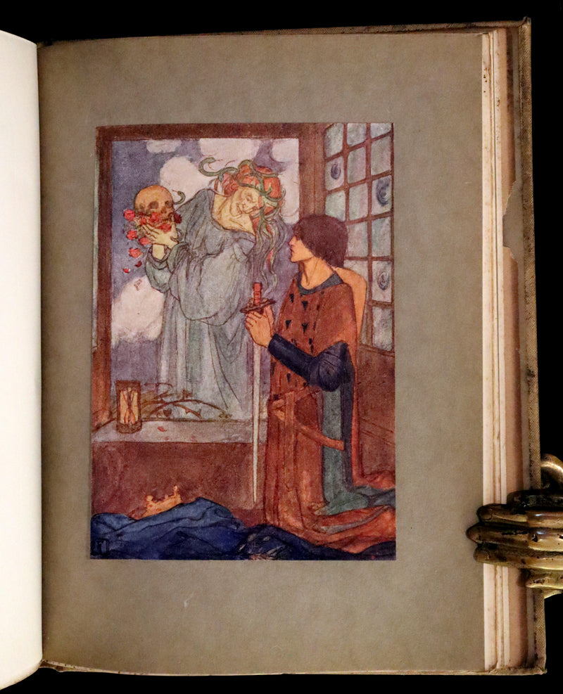 1910 Rare First Edition - POEMS BY CHRISTINA ROSSETTI Illustrated by Pre-Raphaelite FLORENCE HARRISON.