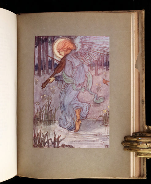 1910 Rare First Edition - POEMS BY CHRISTINA ROSSETTI Illustrated by Pre-Raphaelite FLORENCE HARRISON.