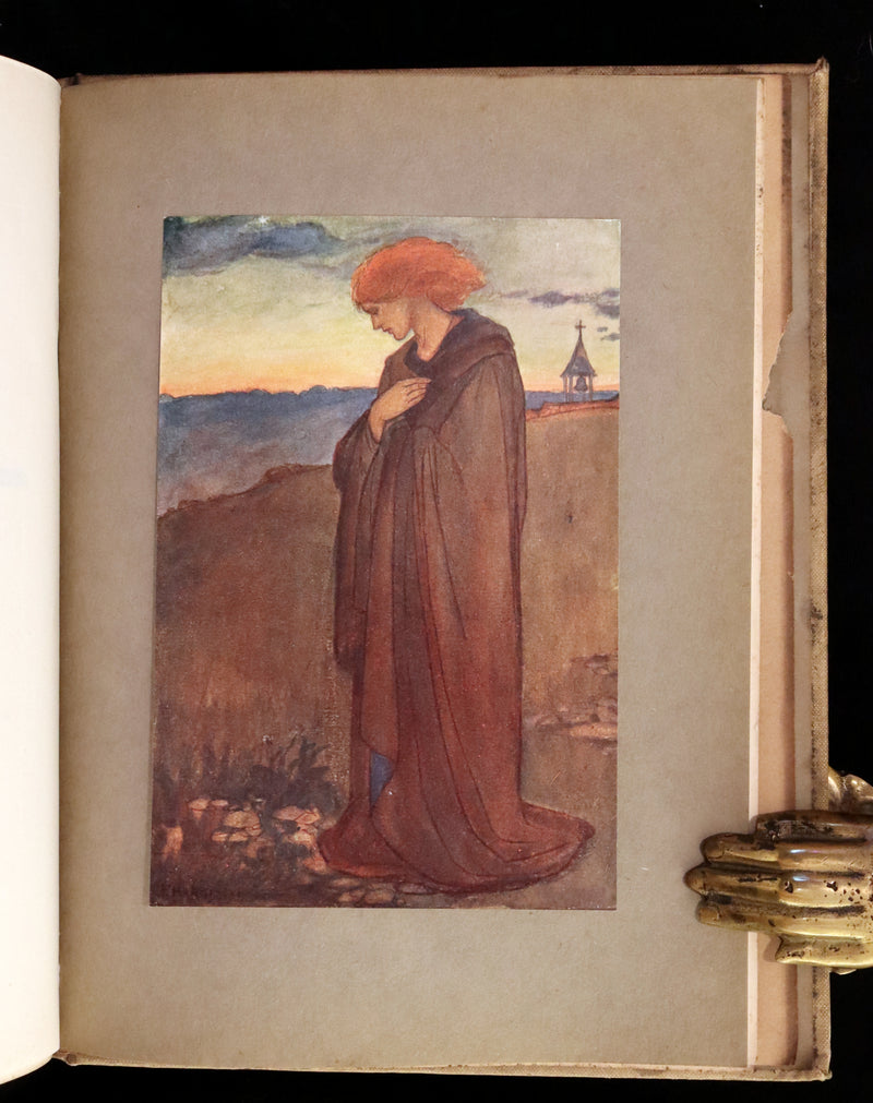 1910 Rare First Edition - POEMS BY CHRISTINA ROSSETTI Illustrated by Pre-Raphaelite FLORENCE HARRISON.