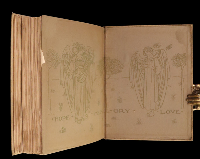 1910 Rare First Edition - POEMS BY CHRISTINA ROSSETTI Illustrated by Pre-Raphaelite FLORENCE HARRISON.