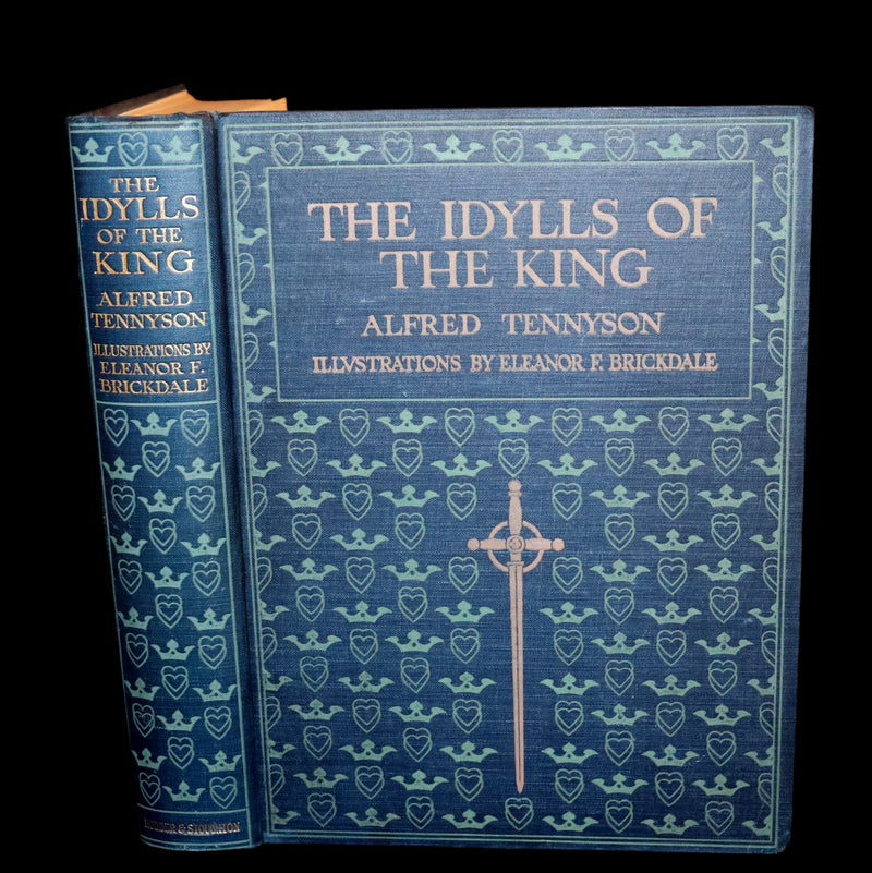 1911 First Edition Illustrated by Pre-Raphaelite Eleanor Fortescue Brickdale - Idylls of the  King Arthur.