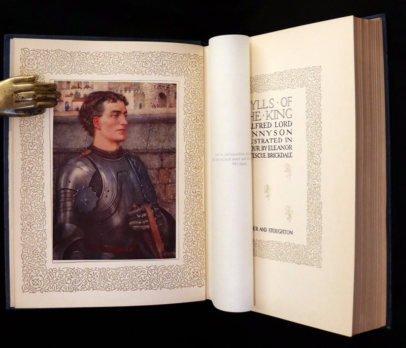 1911 First Edition Illustrated by Pre-Raphaelite Eleanor Fortescue Brickdale - Idylls of the  King Arthur.