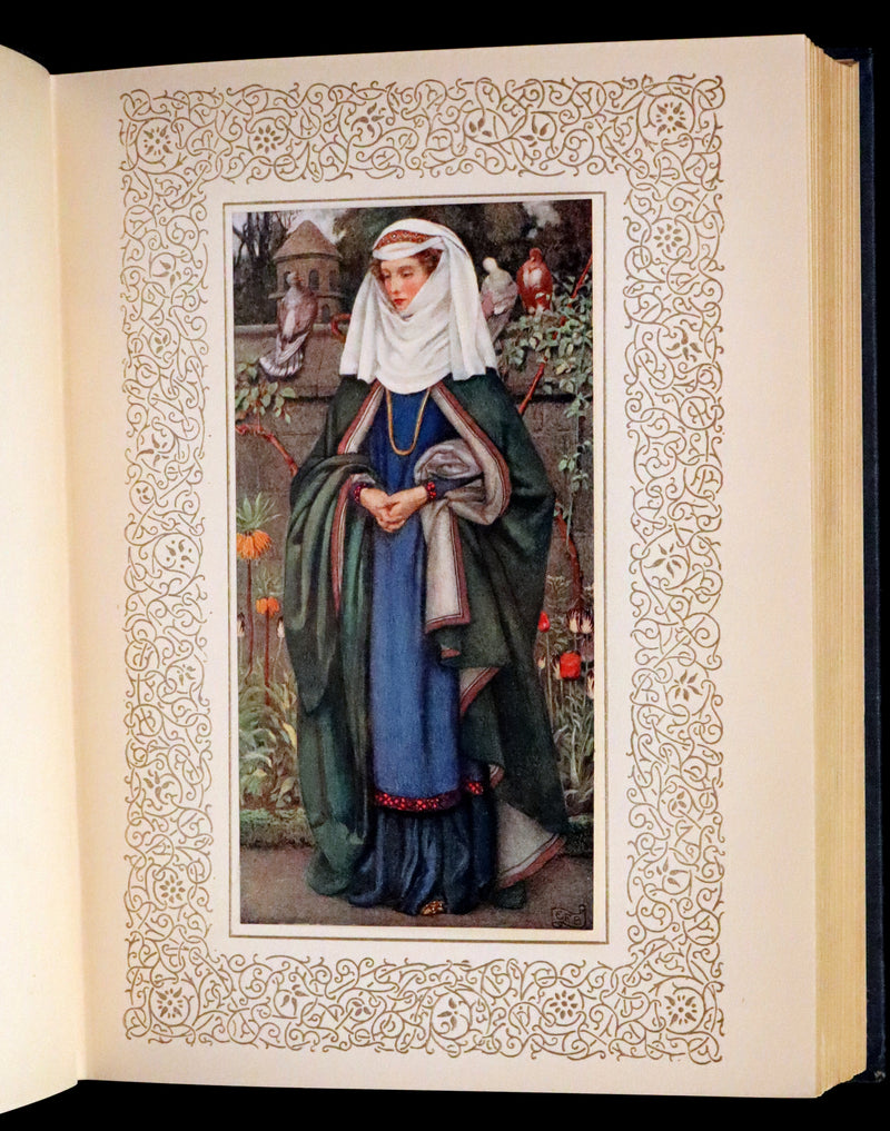 1911 First Edition Illustrated by Pre-Raphaelite Eleanor Fortescue Brickdale - Idylls of the  King Arthur.