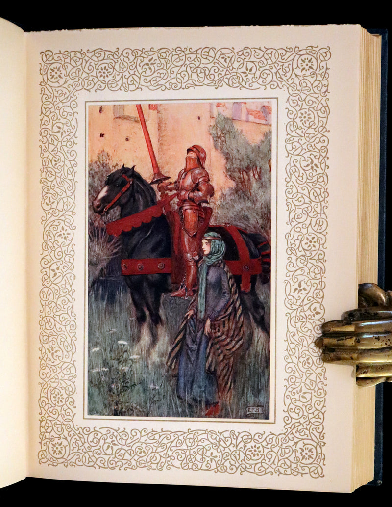 1911 First Edition Illustrated by Pre-Raphaelite Eleanor Fortescue Brickdale - Idylls of the  King Arthur.