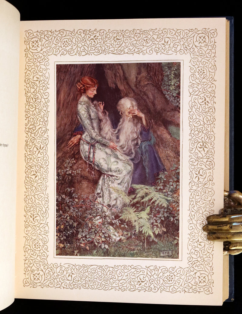 1911 First Edition Illustrated by Pre-Raphaelite Eleanor Fortescue Brickdale - Idylls of the  King Arthur.