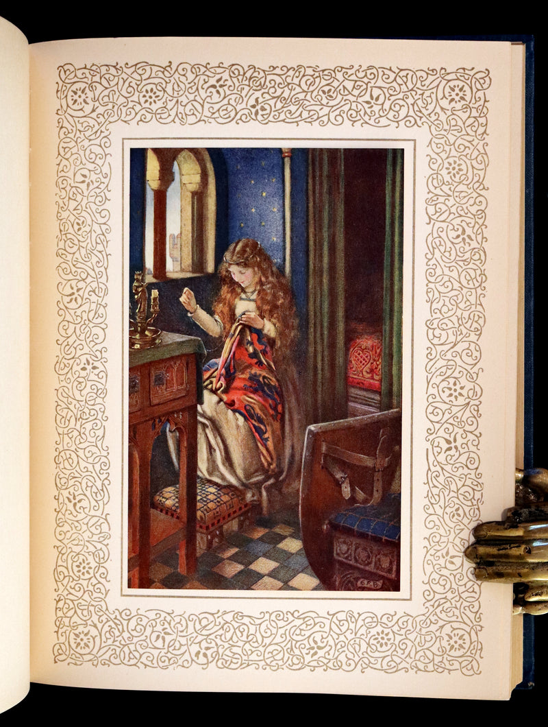 1911 First Edition Illustrated by Pre-Raphaelite Eleanor Fortescue Brickdale - Idylls of the  King Arthur.