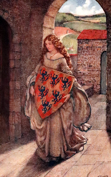 1911 First Edition Illustrated by Pre-Raphaelite Eleanor Fortescue Brickdale - Idylls of the  King Arthur.