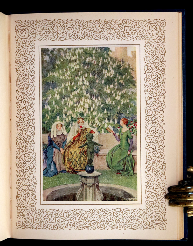 1911 First Edition Illustrated by Pre-Raphaelite Eleanor Fortescue Brickdale - Idylls of the  King Arthur.
