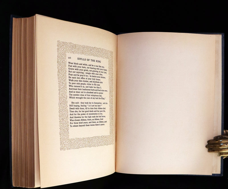 1911 First Edition Illustrated by Pre-Raphaelite Eleanor Fortescue Brickdale - Idylls of the  King Arthur.