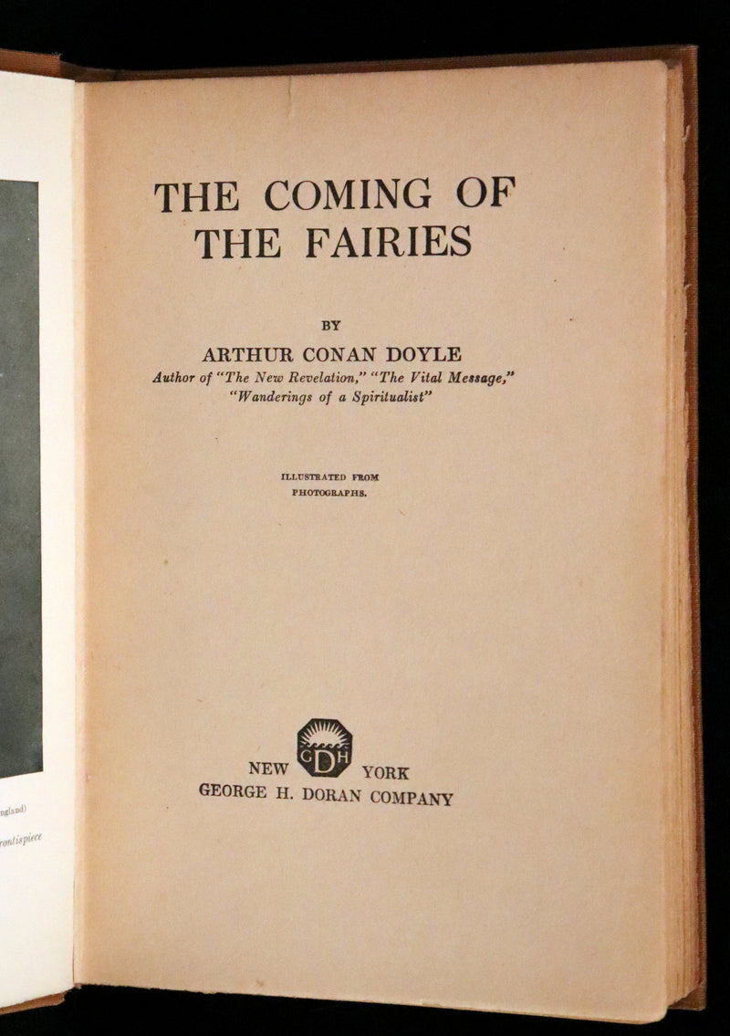 1922 Scarce First Edition on Cottingley FAIRIES - Arthur Conan DOYLE - The Coming of the Fairies.