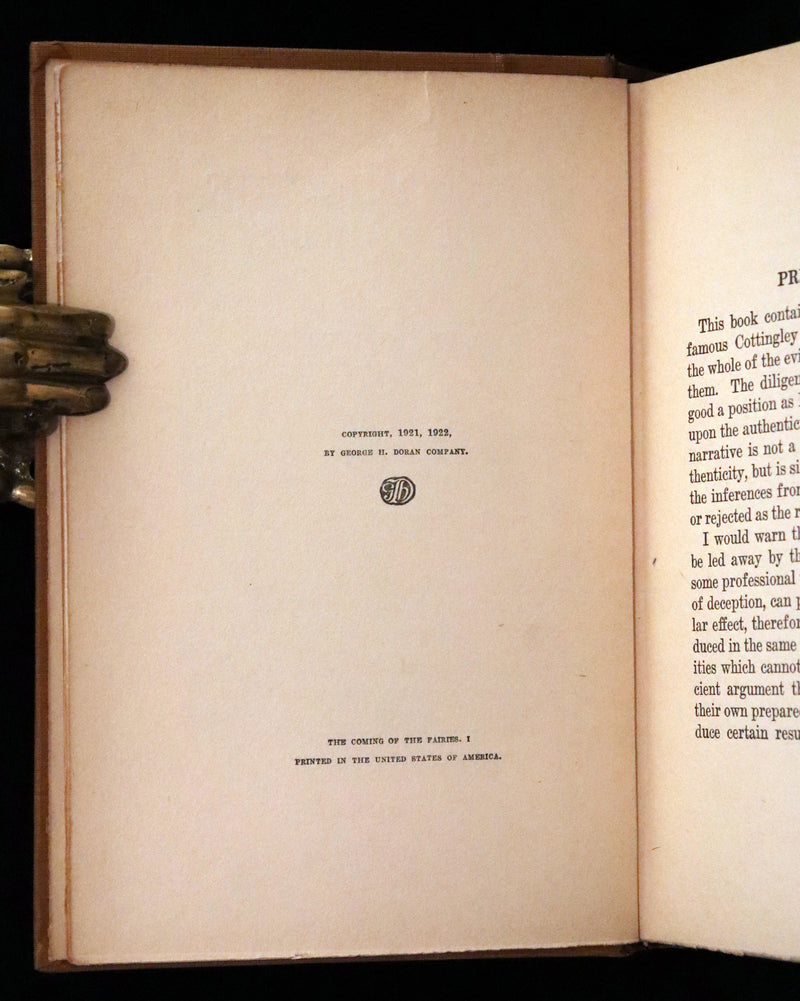 1922 Scarce First Edition on Cottingley FAIRIES - Arthur Conan DOYLE - The Coming of the Fairies.