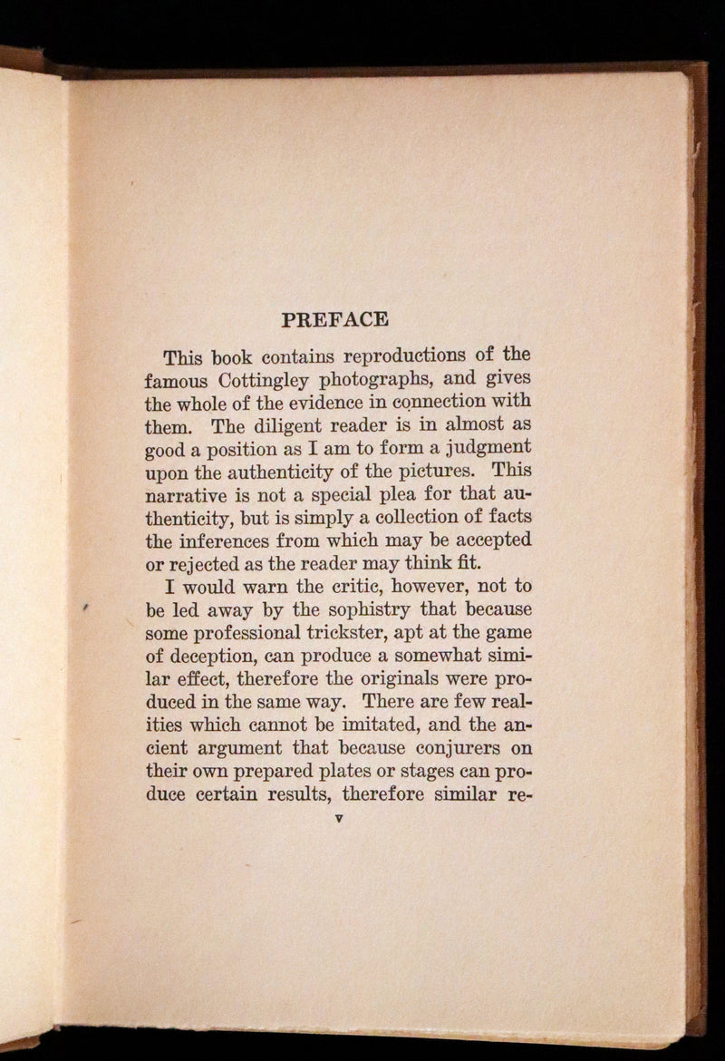 1922 Scarce First Edition on Cottingley FAIRIES - Arthur Conan DOYLE - The Coming of the Fairies.