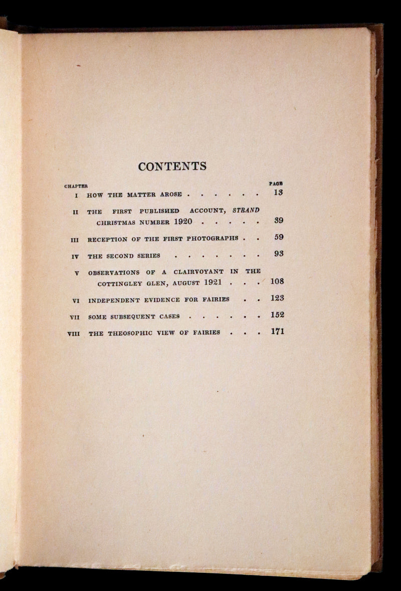 1922 Scarce First Edition on Cottingley FAIRIES - Arthur Conan DOYLE - The Coming of the Fairies.