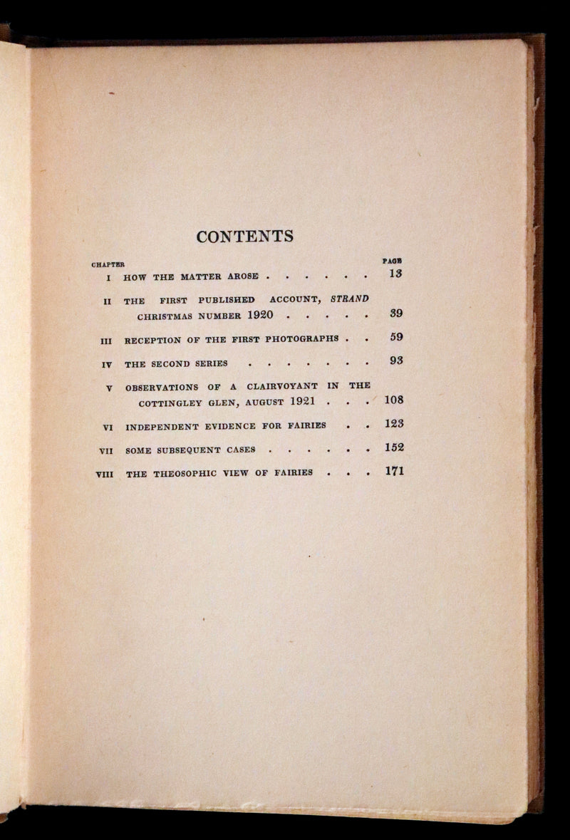 1922 Scarce First Edition on Cottingley FAIRIES - Arthur Conan DOYLE - The Coming of the Fairies.