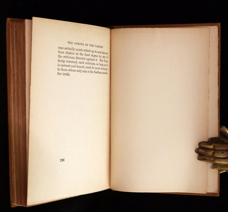 1922 Scarce First Edition on Cottingley FAIRIES - Arthur Conan DOYLE - The Coming of the Fairies.