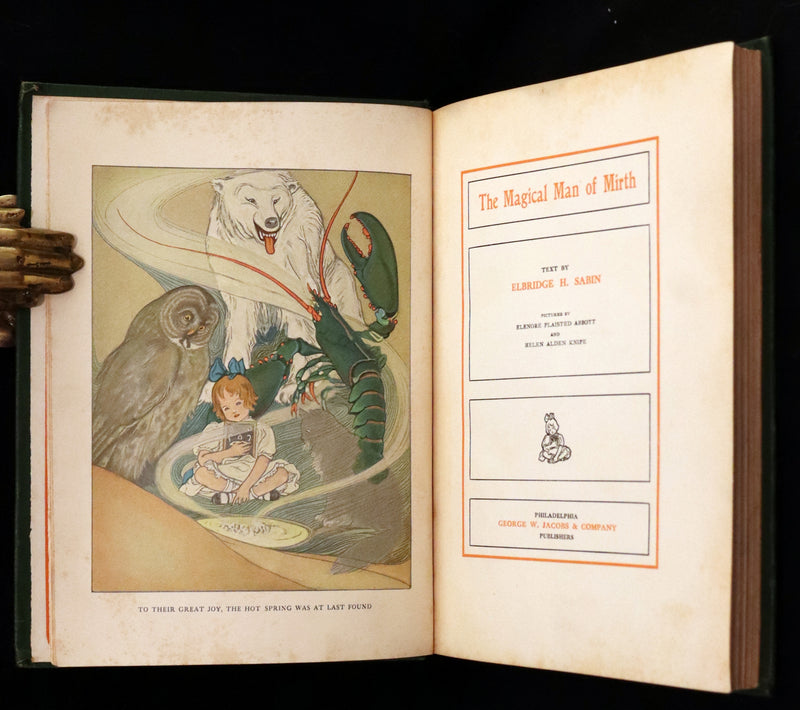 1910 Rare First Edition - The Magical Man of Mirth Illustrated by Elenore Plaisted Abbott.