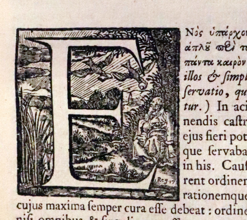 1660 Rare Latin Vellum Book - Hyginus Gromaticus & Polybius Megapolitanus. On the Formation of the Roman Military Camps.