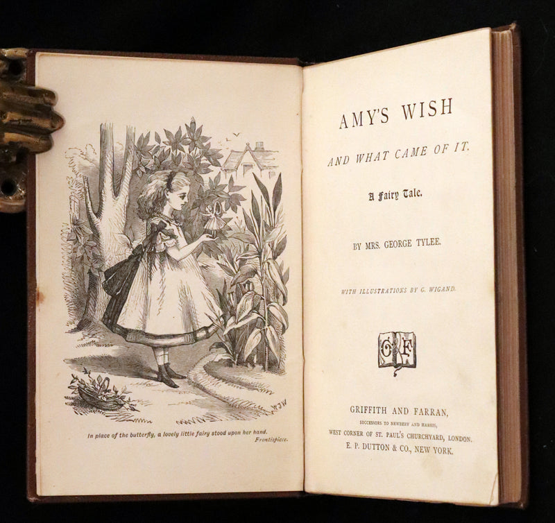 1884 Scarce Book - Amy's Wish and What Came of It, A Fairy Tale illustrated by G. Wigand.