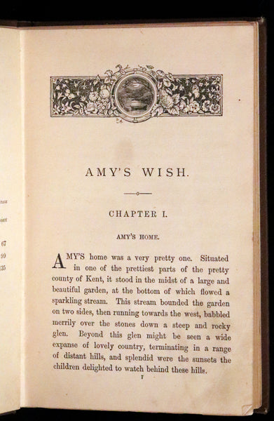 1884 Scarce Book - Amy's Wish and What Came of It, A Fairy Tale illustrated by G. Wigand.