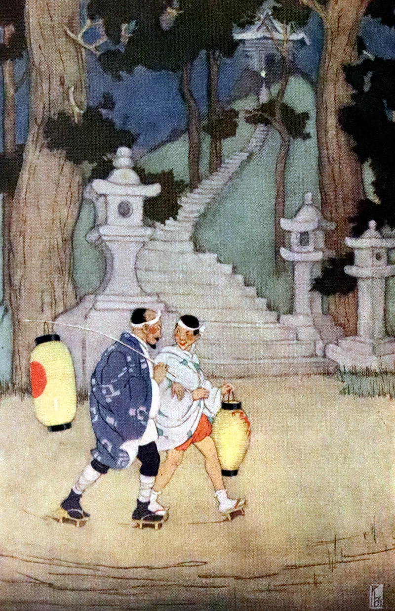 1924 Rare Book - Japanese Fairy Tales by Lafcadio Hearn. Illustrated by Gertrude Kay.