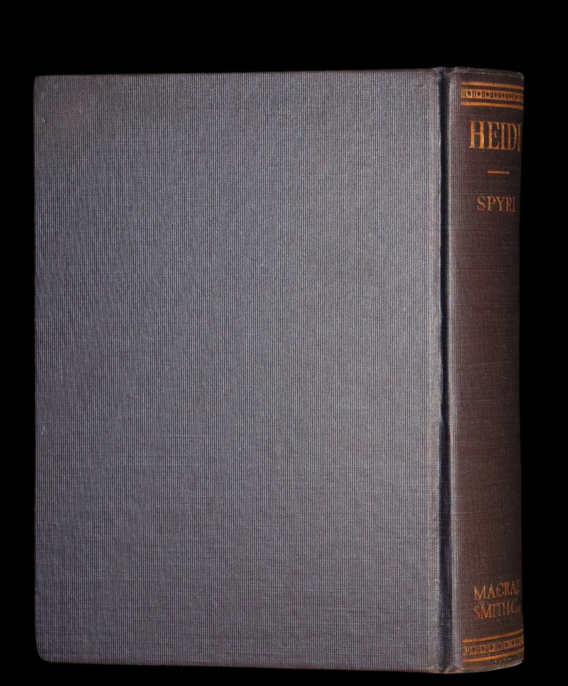 1925 Rare First Edition illustrated by Edna Cooke Shoemaker - HEIDI by Johanna Spyri.