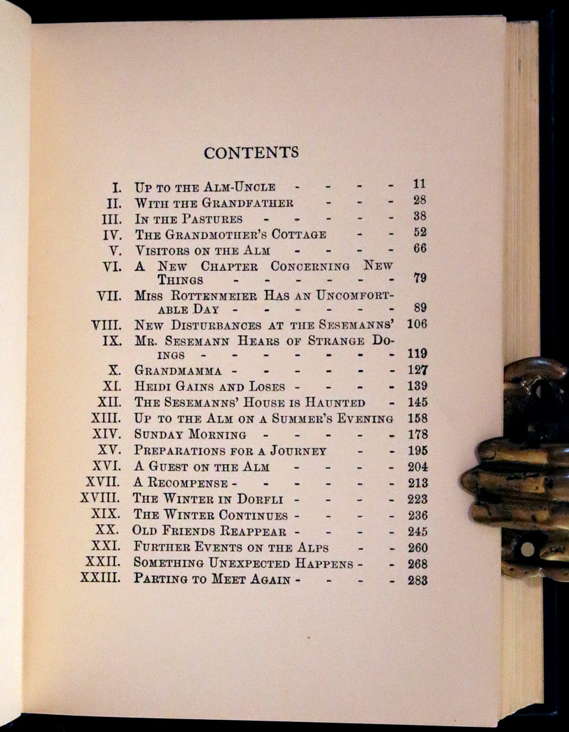 1925 Rare First Edition illustrated by Edna Cooke Shoemaker - HEIDI by Johanna Spyri.