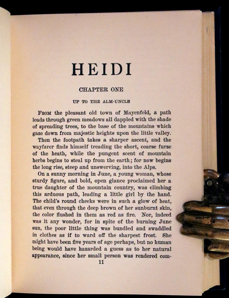 1925 Rare First Edition illustrated by Edna Cooke Shoemaker - HEIDI by Johanna Spyri.