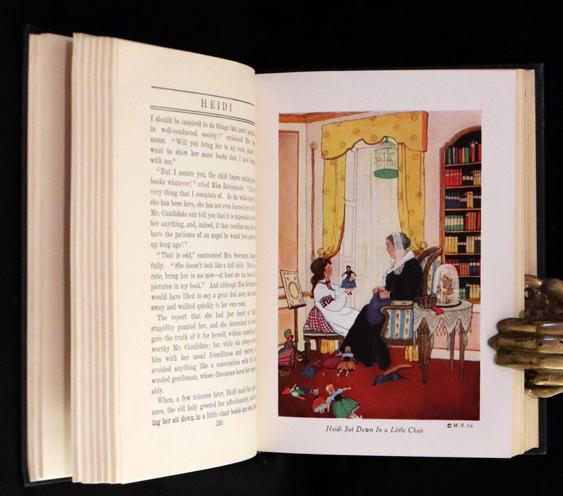 1925 Rare First Edition illustrated by Edna Cooke Shoemaker - HEIDI by Johanna Spyri.