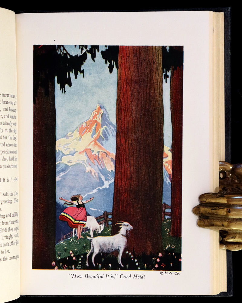 1925 Rare First Edition illustrated by Edna Cooke Shoemaker - HEIDI by Johanna Spyri.