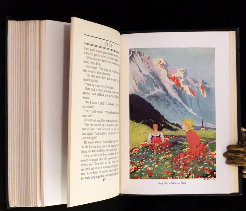 1925 Rare First Edition illustrated by Edna Cooke Shoemaker - HEIDI by Johanna Spyri.
