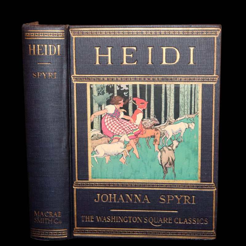 1925 Rare First Edition illustrated by Edna Cooke Shoemaker - HEIDI by Johanna Spyri.