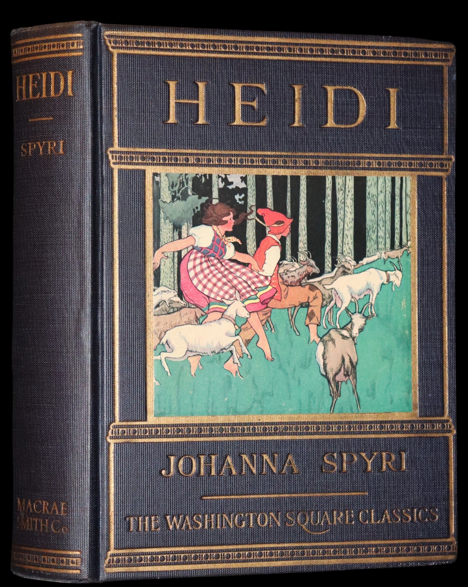 1925 Rare First Edition illustrated by Edna Cooke Shoemaker - HEIDI by Johanna Spyri.