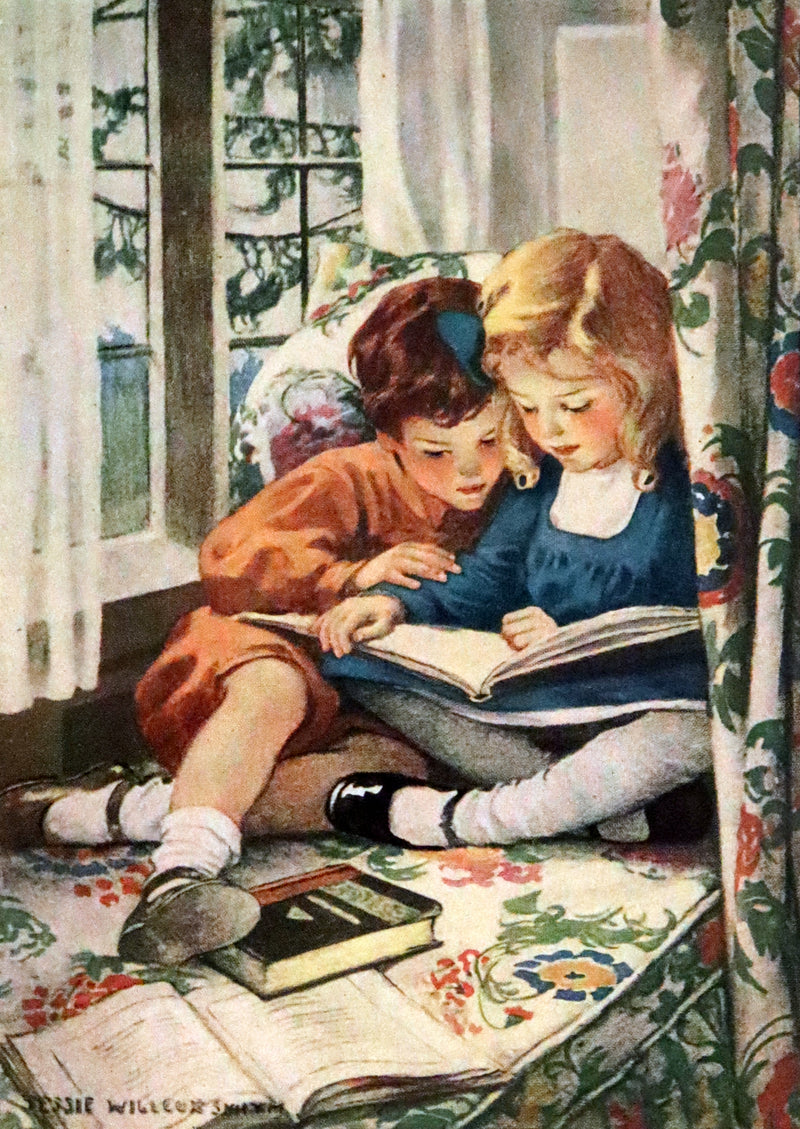 1917 Rare Book - The Way to Wonderland illustrated by Jessie Willcox Smith.