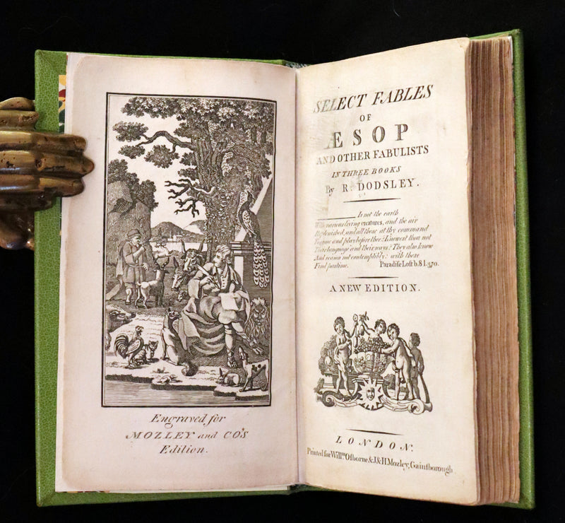 1788 Rare book in a beautiful binding - Fables of Aesop and Other Fabulists. Illustrated.