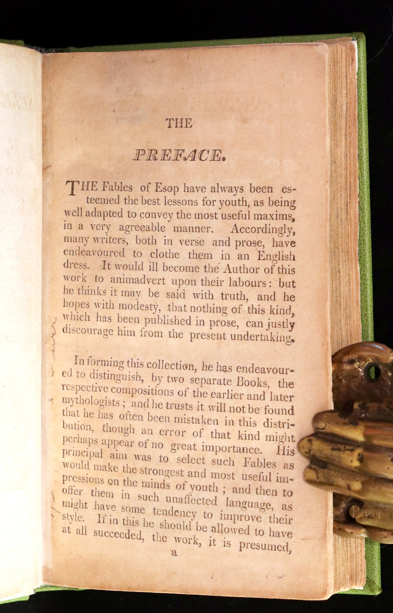 1788 Rare book in a beautiful binding - Fables of Aesop and Other Fabulists. Illustrated.