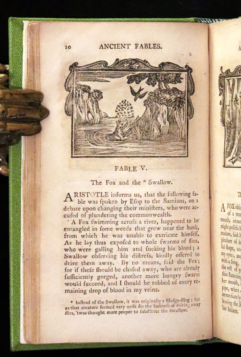 1788 Rare book in a beautiful binding - Fables of Aesop and Other Fabulists. Illustrated.