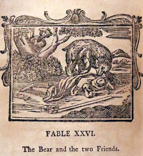 1788 Rare book in a beautiful binding - Fables of Aesop and Other Fabulists. Illustrated.