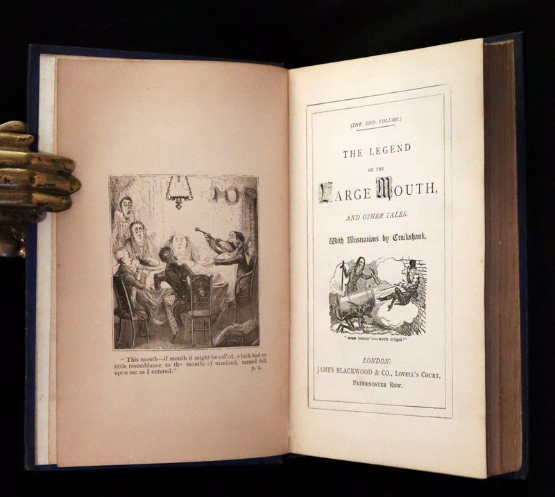 1877 Scarce Edition - The Legend of the Large Mouth & Other Tales by Cruikshank.