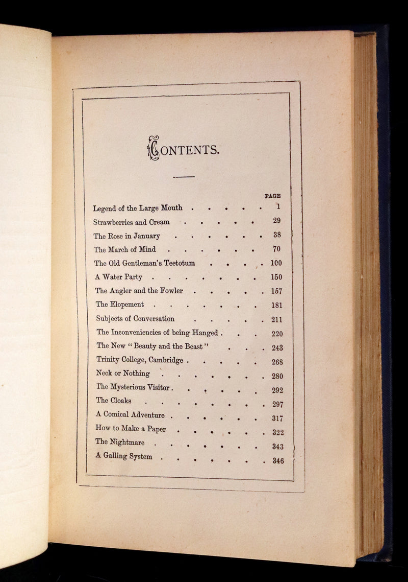 1877 Scarce Edition - The Legend of the Large Mouth & Other Tales by Cruikshank.