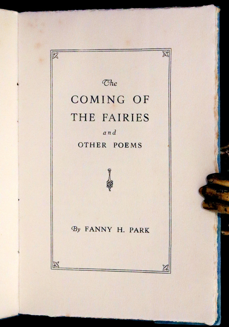1927 Scarce Private Edition - The Coming of the Fairies by Fanny H. Park.