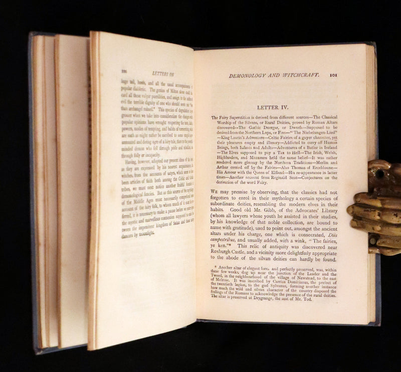 1887 Rare Edition - Demonology & Witchcraft - WITCHES & FAIRIES by Sir Walter Scott.