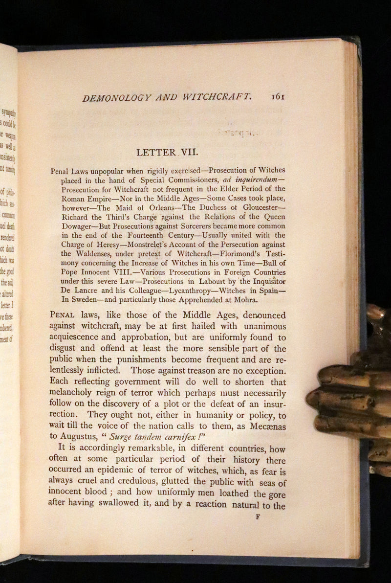 1887 Rare Edition - Demonology & Witchcraft - WITCHES & FAIRIES by Sir Walter Scott.