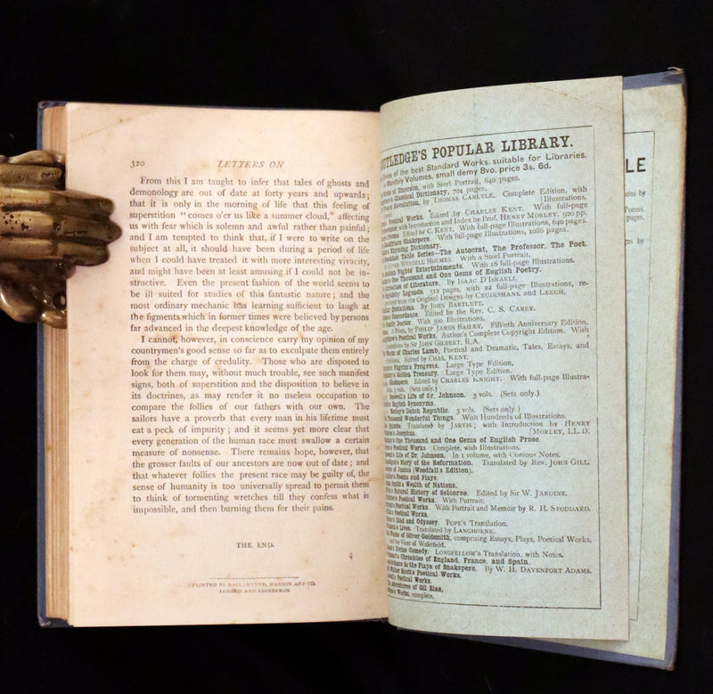 1887 Rare Edition - Demonology & Witchcraft - WITCHES & FAIRIES by Sir Walter Scott.