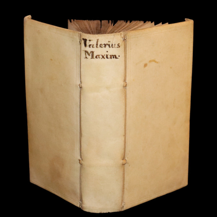 1650 Rare Latin Vellum Book - Valerius Maximus' Stories of Roman life. Dictorum, Factorumque Memorabilium Libri IX.