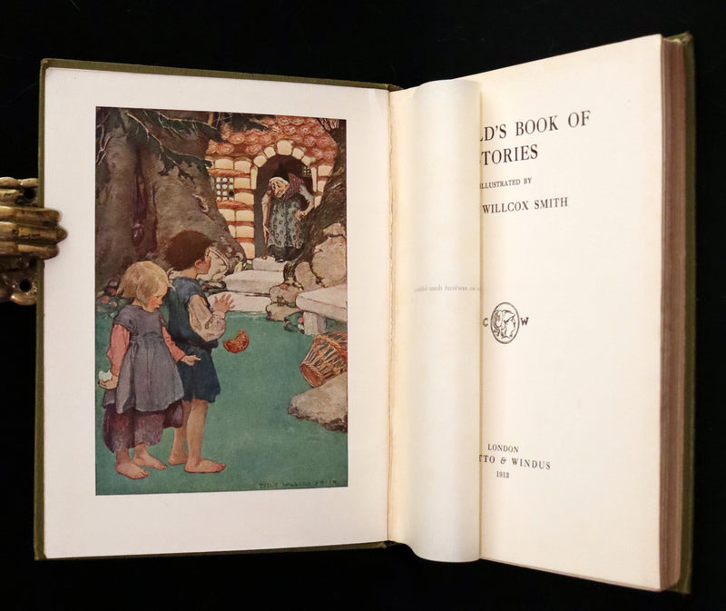 1913 Rare First UK Edition - A Child's Book of Stories illustrated by Jessie Willcox Smith.