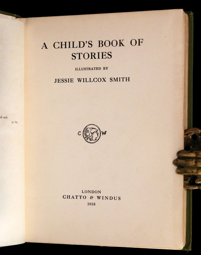 1913 Rare First UK Edition - A Child's Book of Stories illustrated by Jessie Willcox Smith.