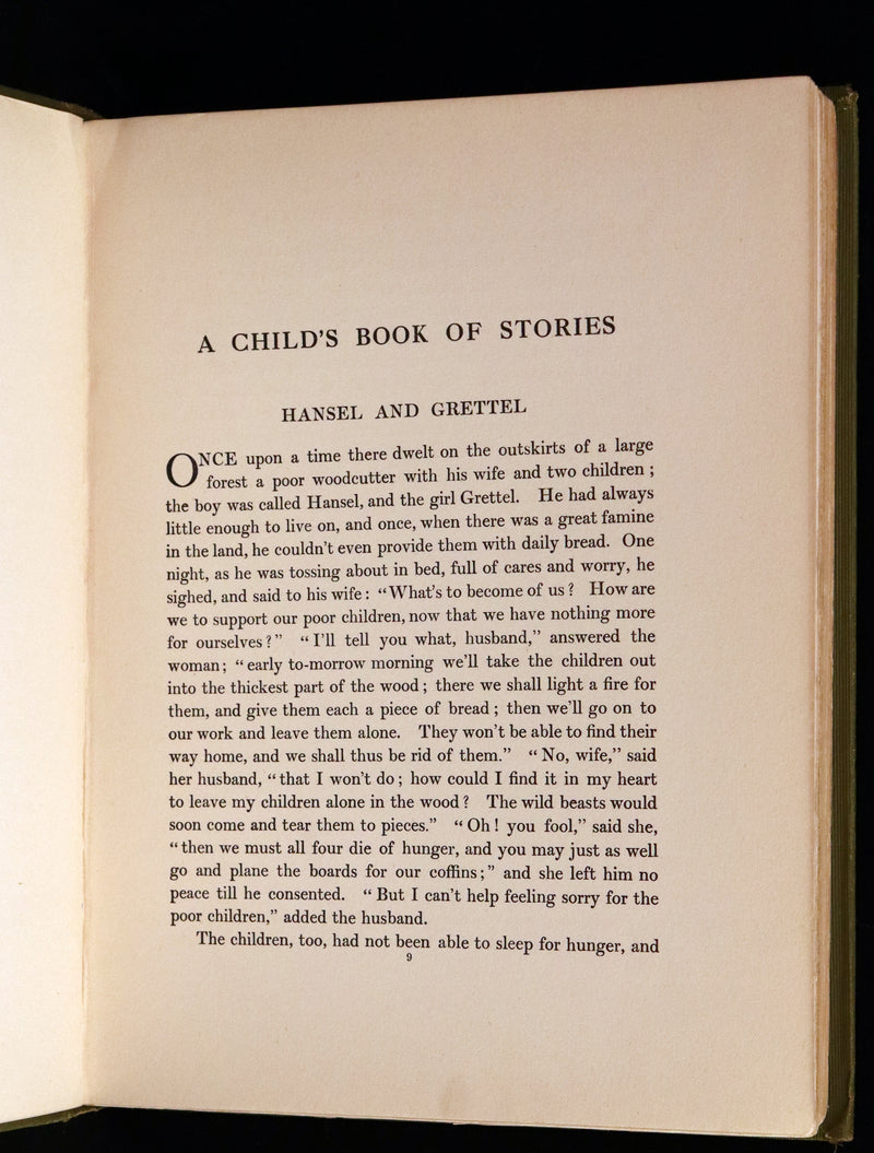 1913 Rare First UK Edition - A Child's Book of Stories illustrated by Jessie Willcox Smith.