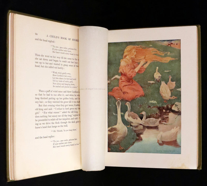 1913 Rare First UK Edition - A Child's Book of Stories illustrated by Jessie Willcox Smith.