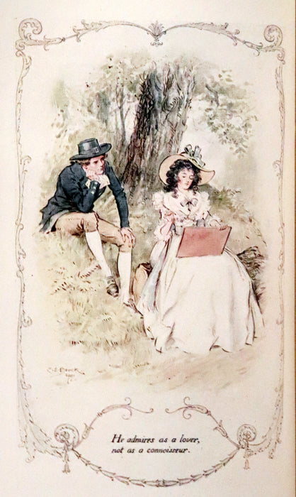 1922 Rare Book - Sense and Sensibility by Jane Austen, illustrated by Charles E. Brock.