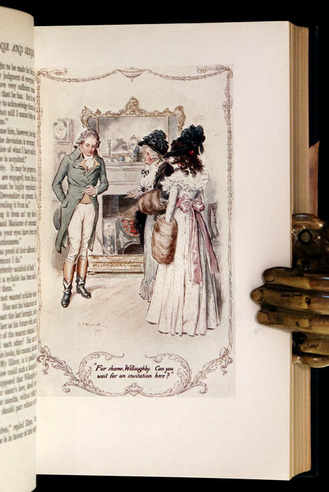 1922 Rare Book - Sense and Sensibility by Jane Austen, illustrated by Charles E. Brock.